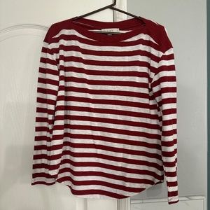 NWOT Ann Taylor loft red and white striped sweater